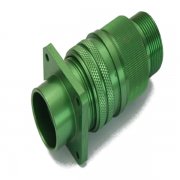 Aluminium CNC machining parts with green anodizing surface finish